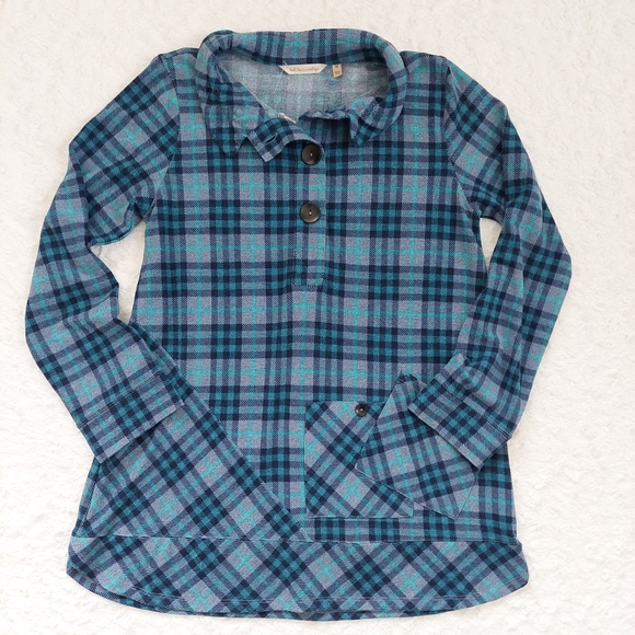 NWT Soft Surroundings Brynn Tunic Blue Plaid Flannel - Size XS - Picture 8 of 10